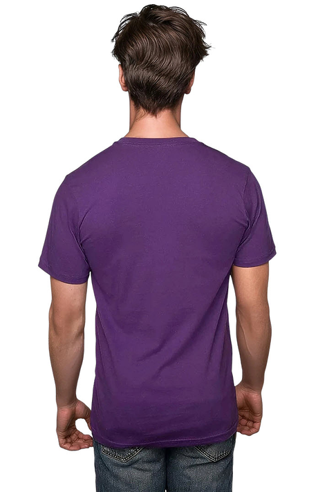 Royal Apparel 5051USA Unisex Short Sleeve USA Tee - Purple