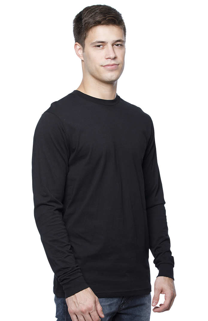 Royal Apparel 5054 Unisex Long Sleeve Tee - Black