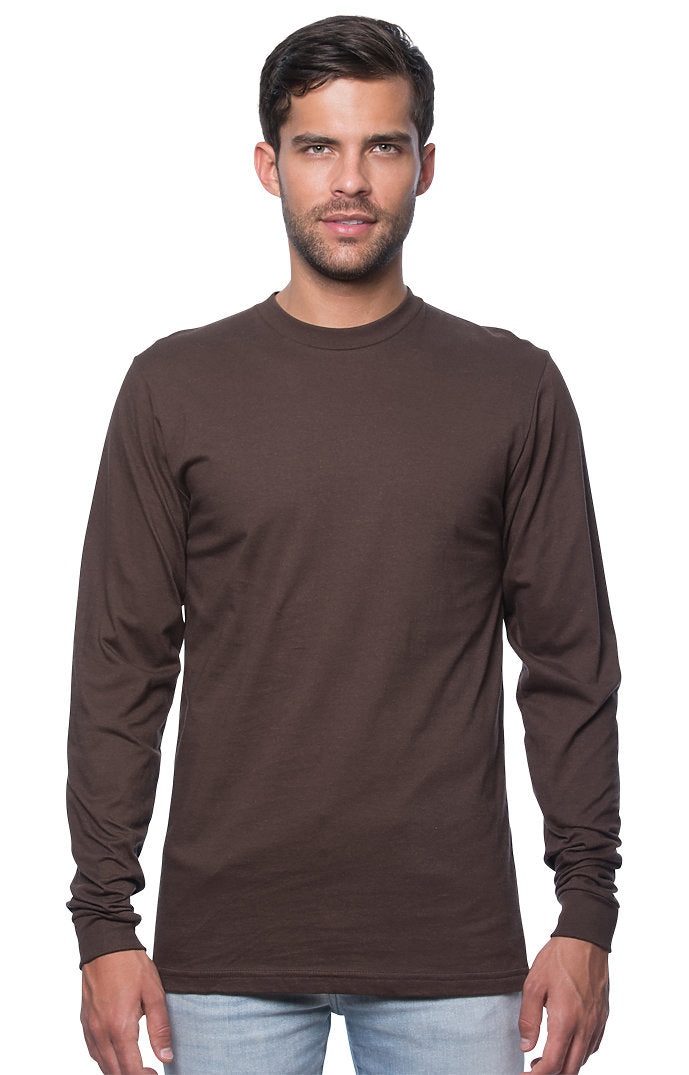 Royal Apparel 5054 Unisex Long Sleeve Tee - Chocolate