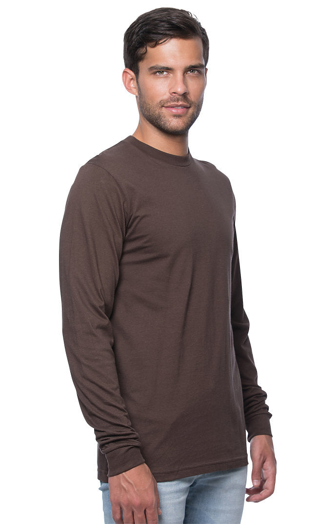 Royal Apparel 5054 Unisex Long Sleeve Tee - Chocolate