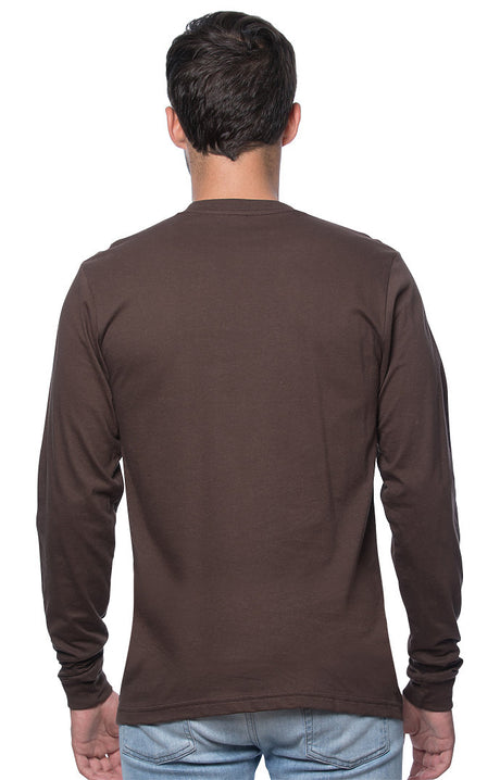 Royal Apparel 5054 Unisex Long Sleeve Tee - Chocolate