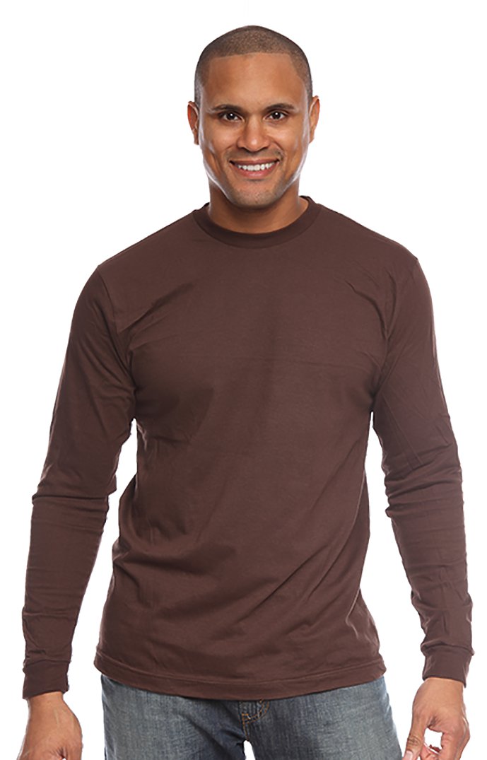 Royal Apparel 5054 Unisex Long Sleeve Tee - Chocolate