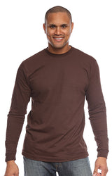 Royal Apparel 5054 Unisex Long Sleeve Tee - Chocolate
