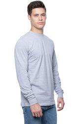 Royal Apparel 5054 Unisex Long Sleeve Tee - Heather Grey