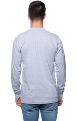 Royal Apparel 5054 Unisex Long Sleeve Tee - Heather Grey