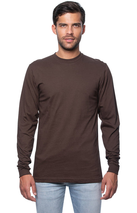 Royal Apparel 5054ORG Unisex Organic Long Sleeve Tee - Bark