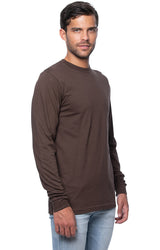 Royal Apparel 5054ORG Unisex Organic Long Sleeve Tee - Bark