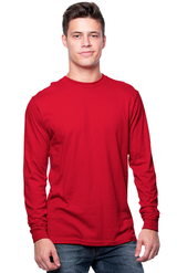 Royal Apparel 5054ORG Unisex Organic Long Sleeve Tee - Cherry
