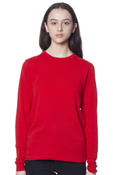 Royal Apparel 5054ORG Unisex Organic Long Sleeve Tee - Cherry