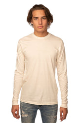 Royal Apparel 5054ORG Unisex Organic Long Sleeve Tee - Natural
