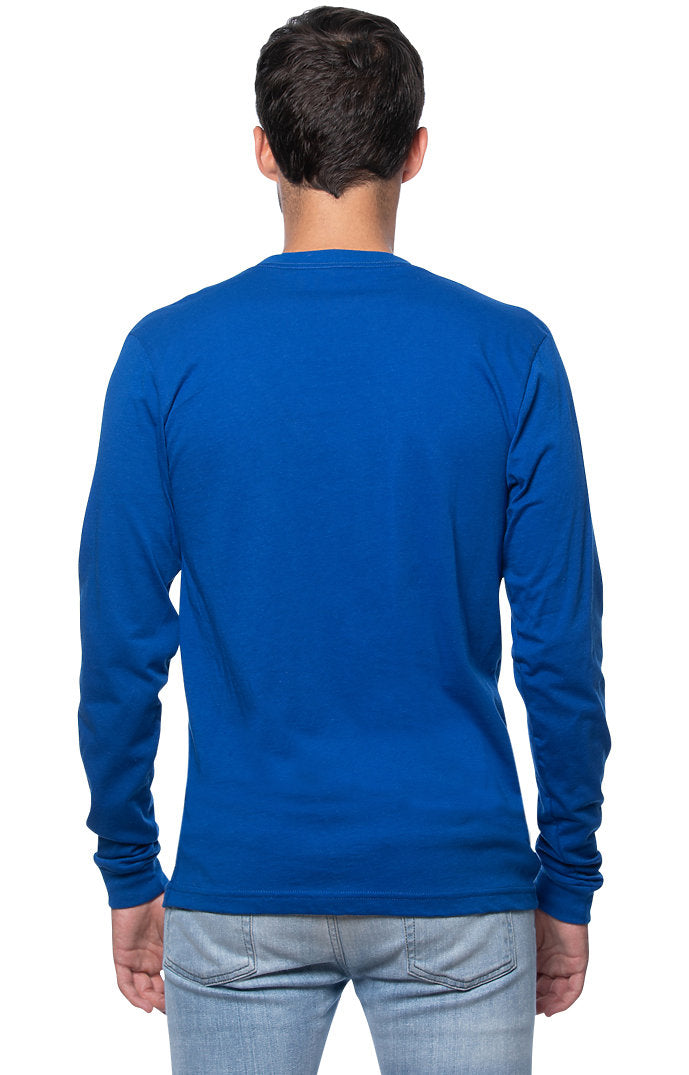 Royal Apparel 5054ORG Unisex Organic Long Sleeve Tee - Nautical Blue