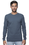 Royal Apparel 5054ORG Unisex Organic Long Sleeve Tee - Pacific Blue