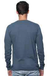 Royal Apparel 5054ORG Unisex Organic Long Sleeve Tee - Pacific Blue