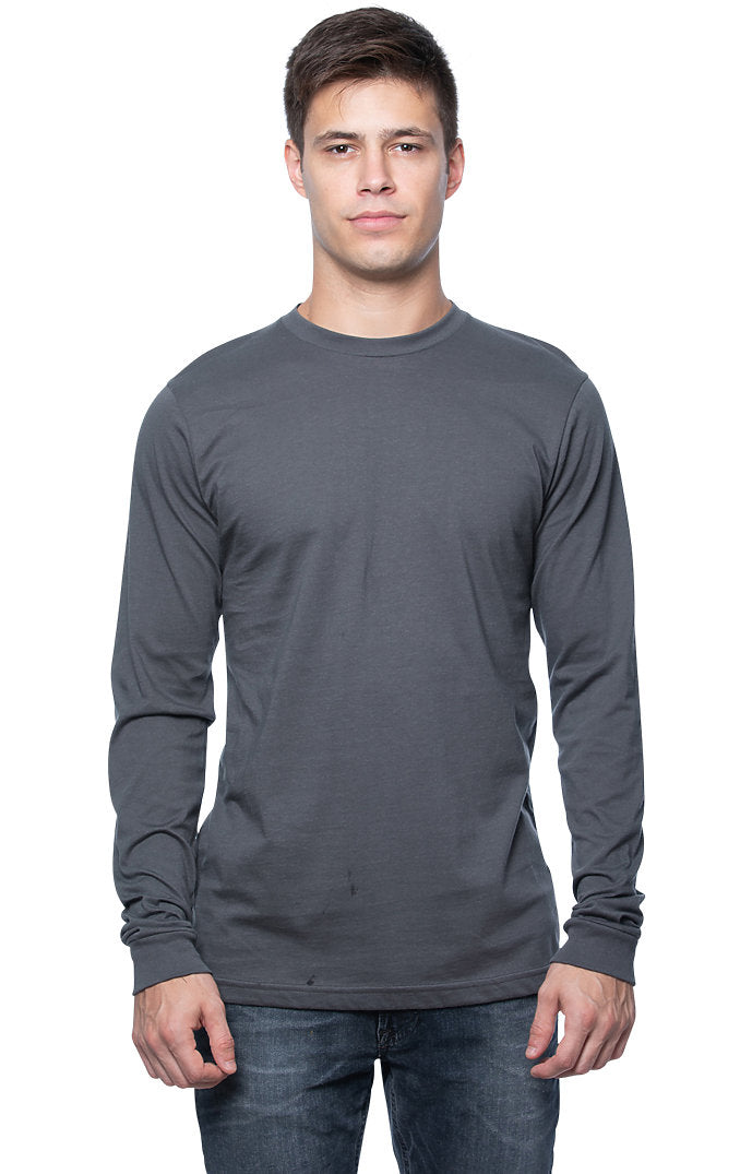 Royal Apparel 5054ORG Unisex Organic Long Sleeve Tee - Slate