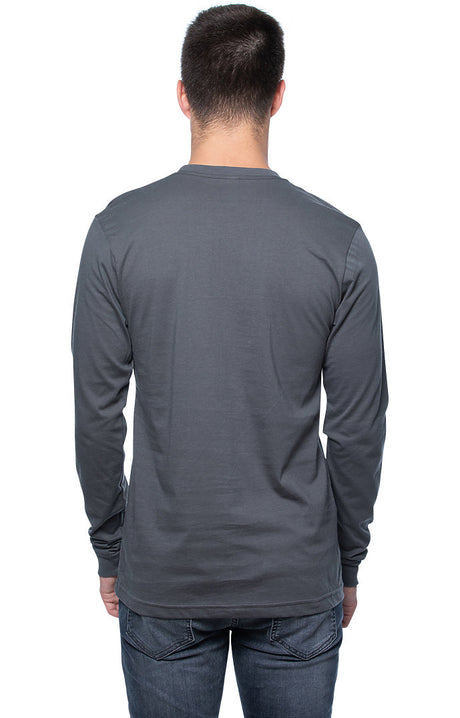 Royal Apparel 5054ORG Unisex Organic Long Sleeve Tee - Slate