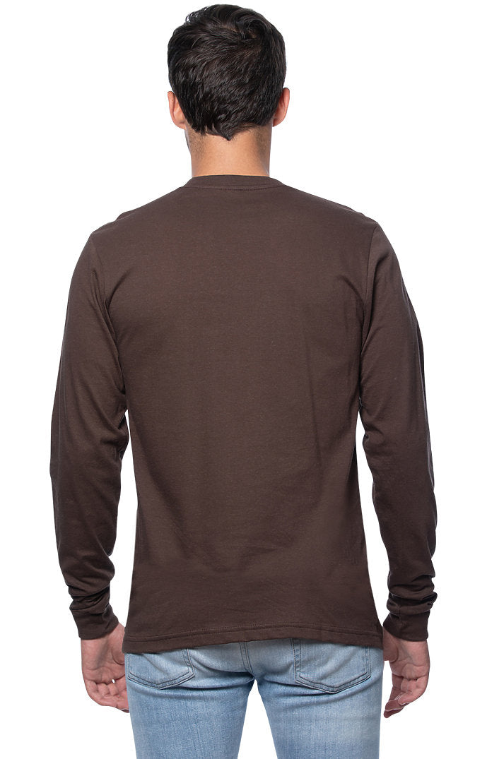 Royal Apparel 5054ORG Unisex Organic Long Sleeve Tee - Bark