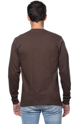 Royal Apparel 5054ORG Unisex Organic Long Sleeve Tee - Bark