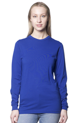 Royal Apparel 5054ORG Unisex Organic Long Sleeve Tee - Nautical Blue