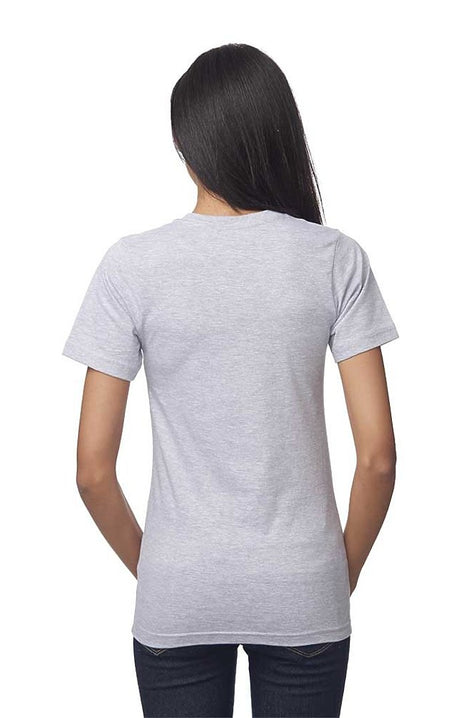 Royal Apparel 5055 Unisex Short Sleeve V-Neck - Heather Grey