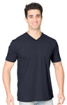 Royal Apparel 5055 Unisex Short Sleeve V-Neck - Navy