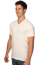 Royal Apparel 5055ORG Unisex Organic Short Sleeve V-neck - Natural