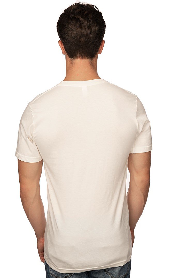 Royal Apparel 5055ORG Unisex Organic Short Sleeve V-neck - Natural