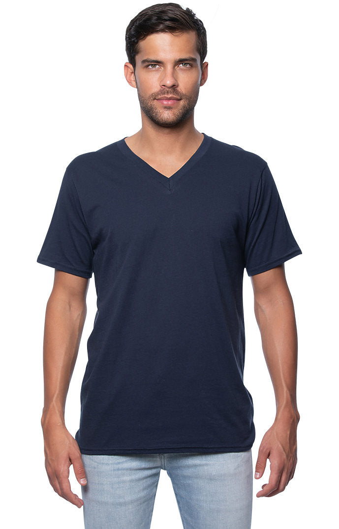 Royal Apparel 5055ORG Unisex Organic Short Sleeve V-neck - Ocean