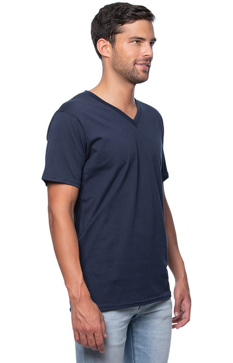 Royal Apparel 5055ORG Unisex Organic Short Sleeve V-neck - Ocean
