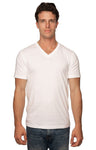 Royal Apparel 5055 Unisex Short Sleeve V-Neck - White