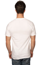 Royal Apparel 5055 Unisex Short Sleeve V-Neck - White