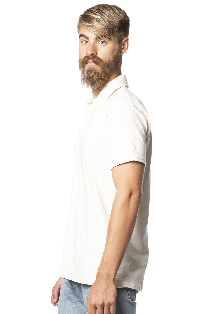 Royal Apparel 5057ORG Unisex Organic Polo Shirt - Natural