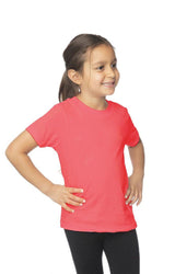 Royal Apparel 5061ORG Toddler Organic Short Sleeve Crew Tee - Coral