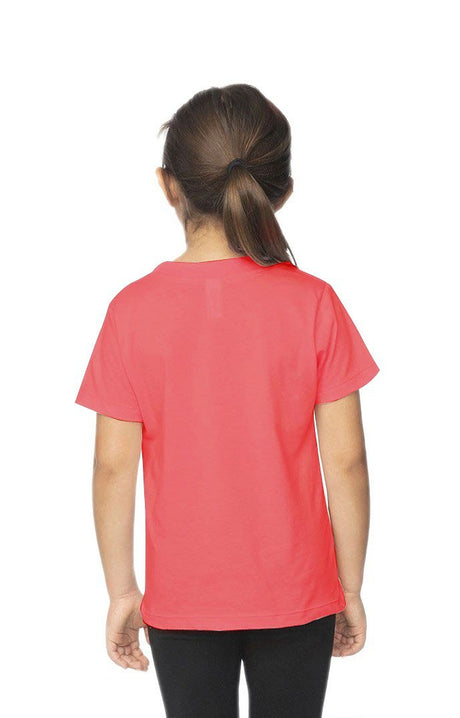 Royal Apparel 5061ORG Toddler Organic Short Sleeve Crew Tee - Coral