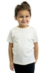 Royal Apparel 5061ORG Toddler Organic Short Sleeve Crew Tee - Natural