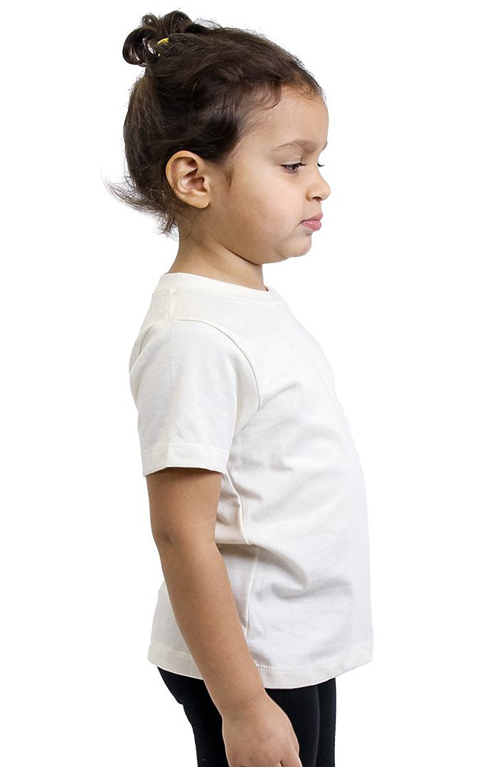 Royal Apparel 5061ORG Toddler Organic Short Sleeve Crew Tee - Natural