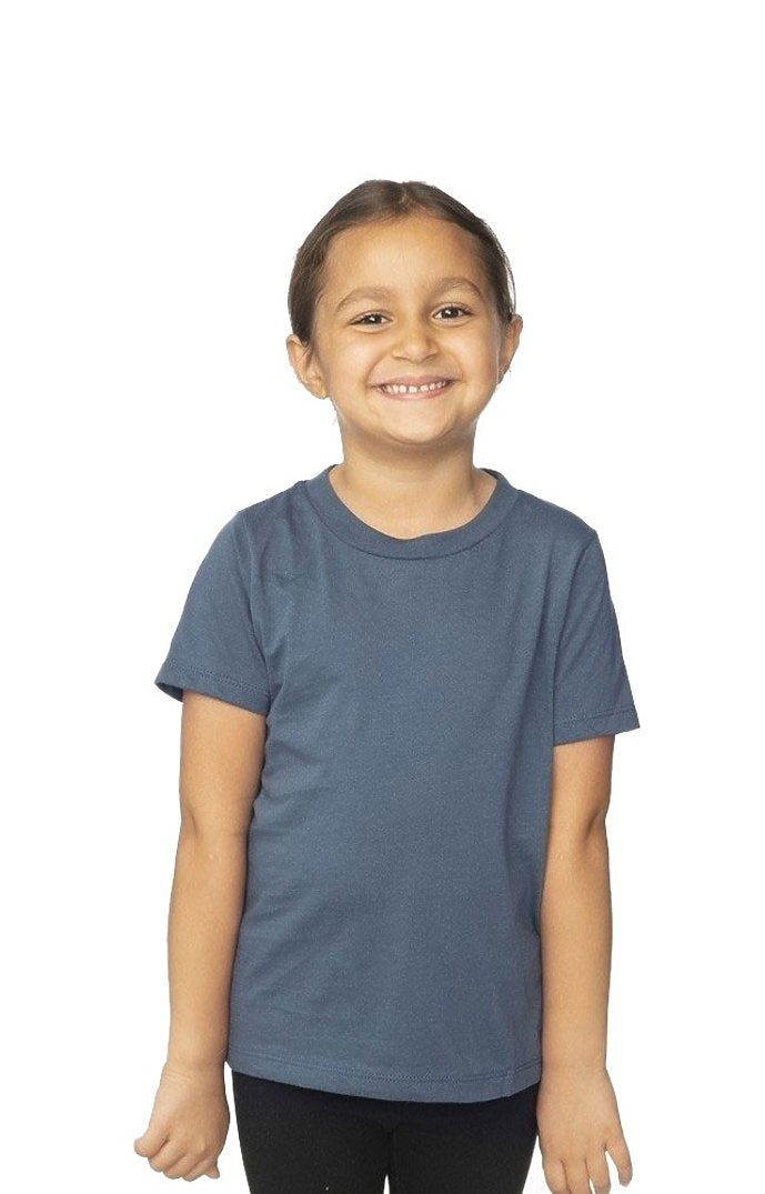 Royal Apparel 5061ORG Toddler Organic Short Sleeve Crew Tee - Pacific Blue