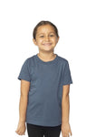 Royal Apparel 5061ORG Toddler Organic Short Sleeve Crew Tee - Pacific Blue