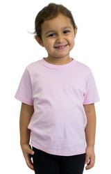 Royal Apparel 5061ORG Toddler Organic Short Sleeve Crew Tee - Rose Pink