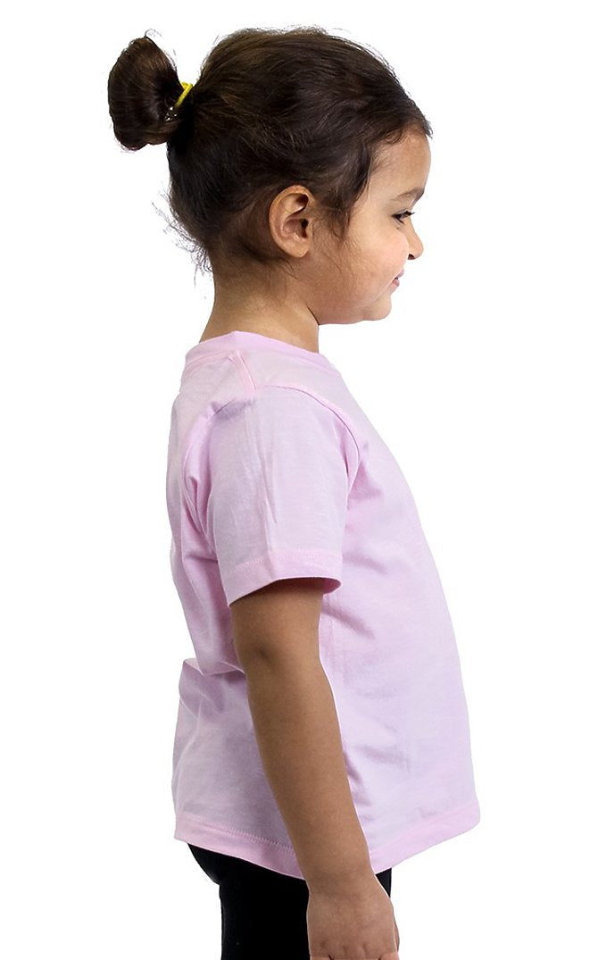 Royal Apparel 5061ORG Toddler Organic Short Sleeve Crew Tee - Rose Pink