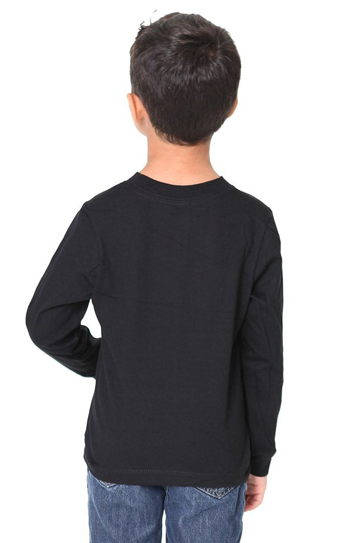 Royal Apparel 5062 Toddler Long Sleeve Crew Tee - Black