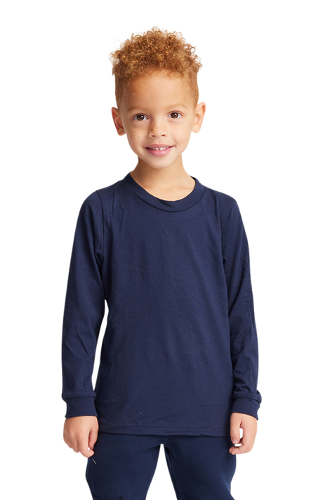 Royal Apparel 5062 Toddler Long Sleeve Crew Tee - Navy