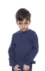 Royal Apparel 5062 Toddler Long Sleeve Crew Tee - Navy