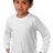 Royal Apparel 5062 Toddler Long Sleeve Crew Tee - White