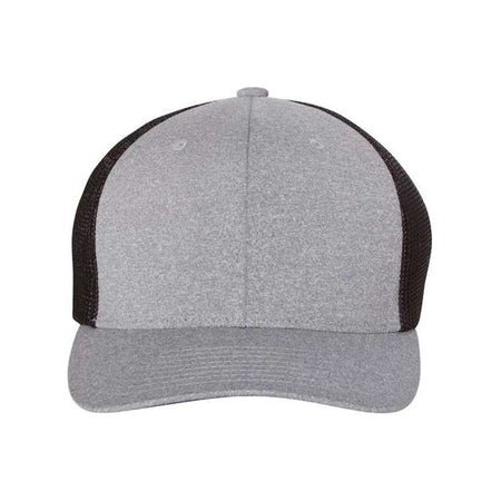 Flexfit Mélange Trucker Cap - Flexfit 6311 Flexfit Heather Grey/ Black One Size