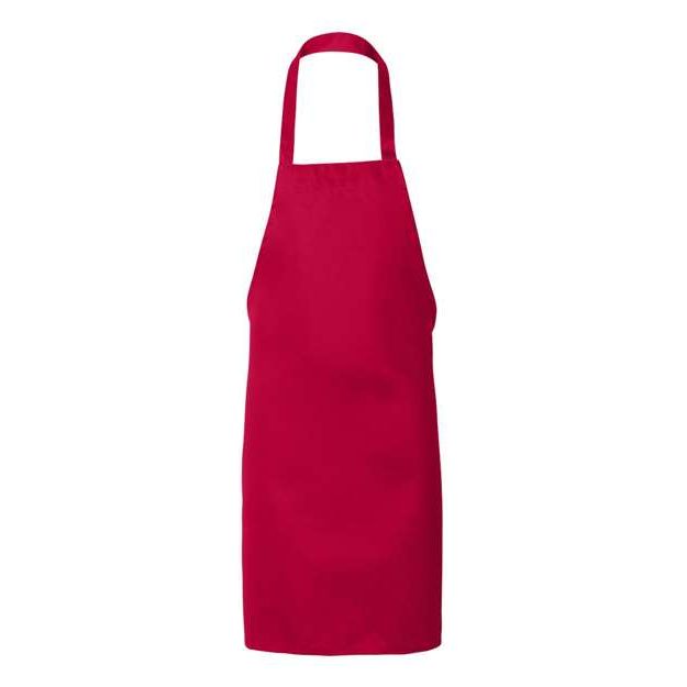 Q-Tees Butcher Apron - Q-Tees Q2010 Q-Tees Red One Size
