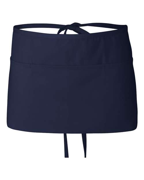 Q-Tees Waist Apron with Pockets - Q-Tees Q2115 Q-Tees Navy One Size