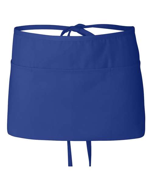 Q-Tees Waist Apron with Pockets - Q-Tees Q2115 Q-Tees Royal One Size