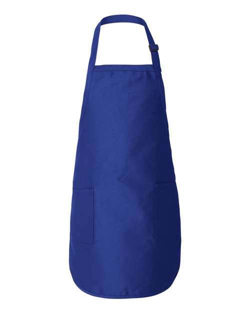 Q-Tees Full-Length Apron with Pockets - Q-Tees Q4350 Q-Tees Royal One Size