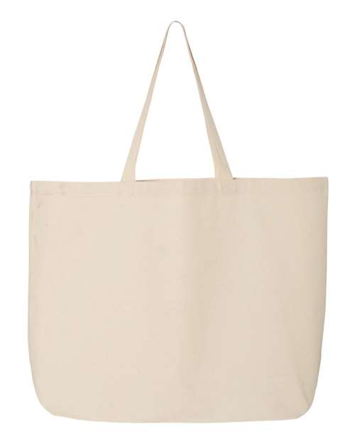 Q-Tees 25L Jumbo Tote - Q-Tees Q600 Q-Tees Natural One Size