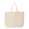 Q-Tees 25L Jumbo Tote - Q-Tees Q600 Q-Tees Natural One Size